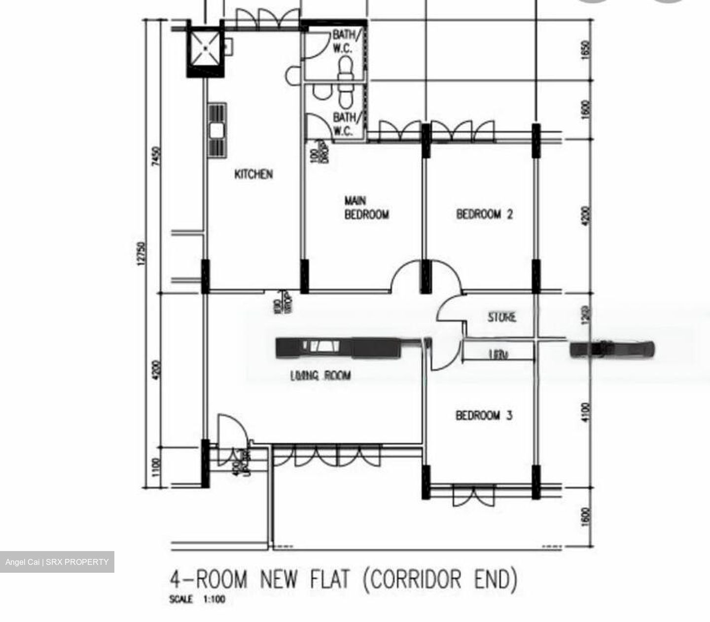 Blk 154 Chong Pang Vista (Yishun), HDB 4 Rooms #480582371